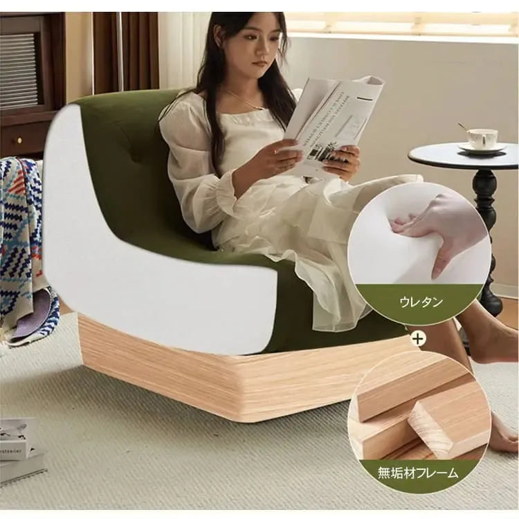 ソファー グリーン カーキ ブラウン グレー ブラック コーデュロイ 天然木 dlo-060-sofa