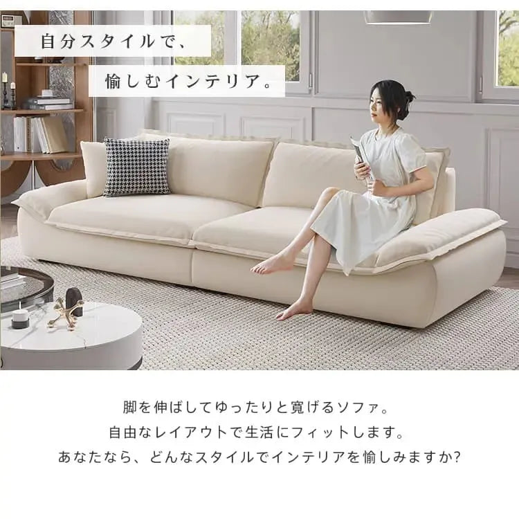 ソファー ベージュ ライトグレー オレンジ ダークグレー グリーン 天然木 ファブリック シリコンフィル dlo-061