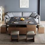 高品質センターテーブル MDF集成材&PUレザー モダンデザイン fajf-957