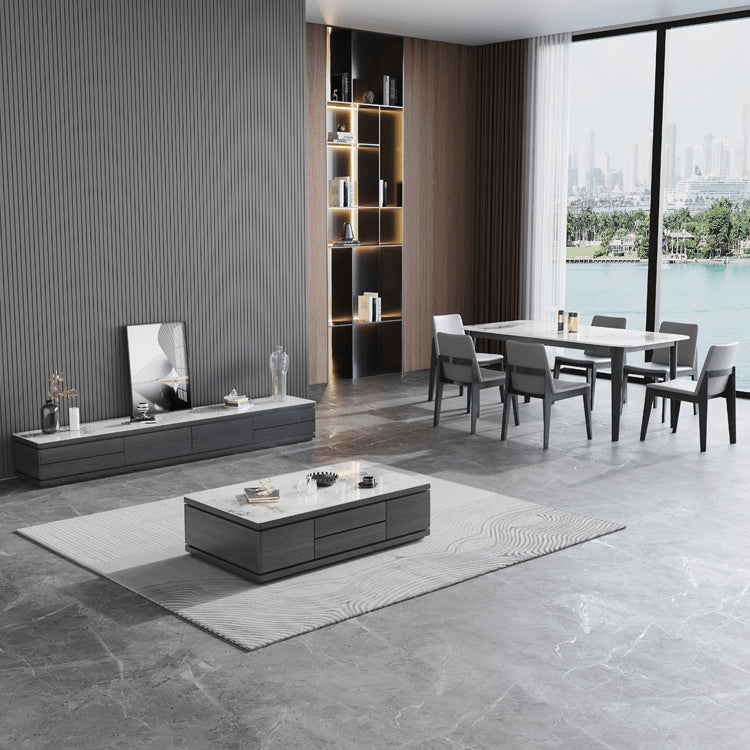 セラミックパイン材使用多層板の高級センターテーブル faml-698