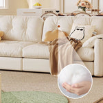 高級感快適耐久性抜群のアッシュ材ステンレスを使用したシリコンフィル合皮ソファー fbby-1378