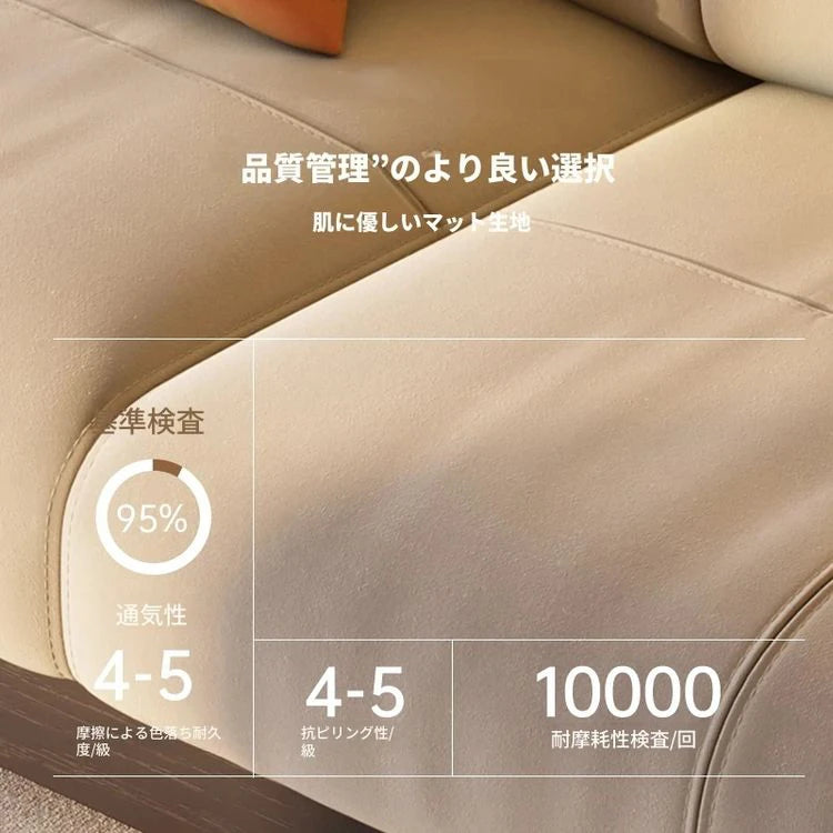 アッシュ材パイン使用 モダンデザイン ソファー | 優雅な曲線と快適性を両立 | リビングルームにぴったり fbgym-4749