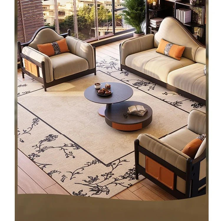 アッシュ材パイン使用 モダンデザイン ソファー | 優雅な曲線と快適性を両立 | リビングルームにぴったり fbgym-4749