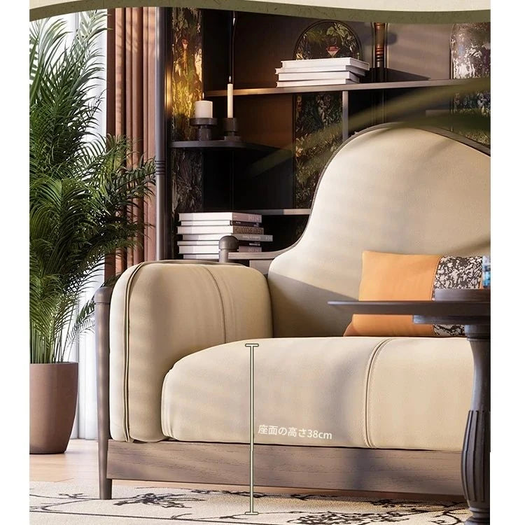 アッシュ材パイン使用 モダンデザイン ソファー | 優雅な曲線と快適性を両立 | リビングルームにぴったり fbgym-4749