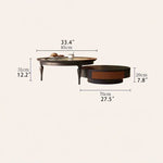 アッシュ材とガラスのセンターテーブル|スタイリッシュなリビングルームに最適なデザイン家具 fbgym-4750