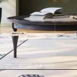 アッシュ材とガラスのセンターテーブル|スタイリッシュなリビングルームに最適なデザイン家具 fbgym-4750