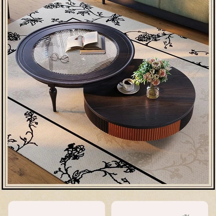 アッシュ材とガラスのセンターテーブル|スタイリッシュなリビングルームに最適なデザイン家具 fbgym-4750