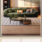 アッシュ材とガラスのセンターテーブル|スタイリッシュなリビングルームに最適なデザイン家具 fbgym-4750