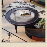 アッシュ材とガラスのセンターテーブル|スタイリッシュなリビングルームに最適なデザイン家具 fbgym-4750