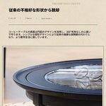 アッシュ材とガラスのセンターテーブル|スタイリッシュなリビングルームに最適なデザイン家具 fbgym-4750