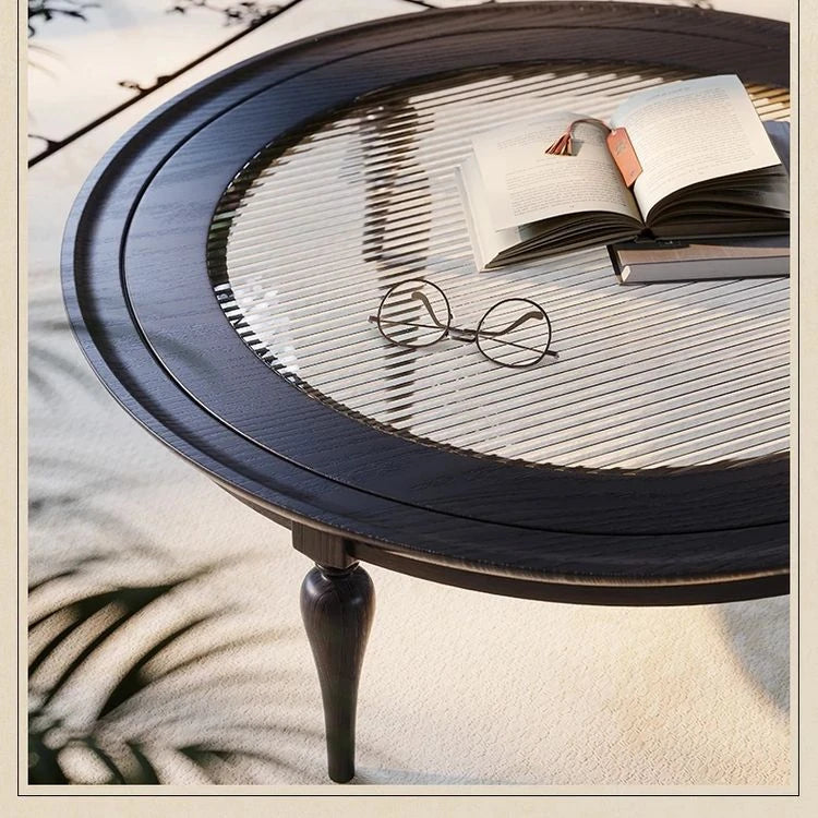 アッシュ材とガラスのセンターテーブル|スタイリッシュなリビングルームに最適なデザイン家具 fbgym-4750