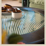 アッシュ材とガラスのセンターテーブル|スタイリッシュなリビングルームに最適なデザイン家具 fbgym-4750