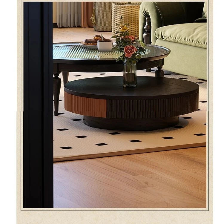 アッシュ材とガラスのセンターテーブル|スタイリッシュなリビングルームに最適なデザイン家具 fbgym-4750