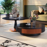 アッシュ材とステンレス製のスタイリッシュなセンターテーブル | モダンデザインでリビングを華やかに演出 fbgym-4751