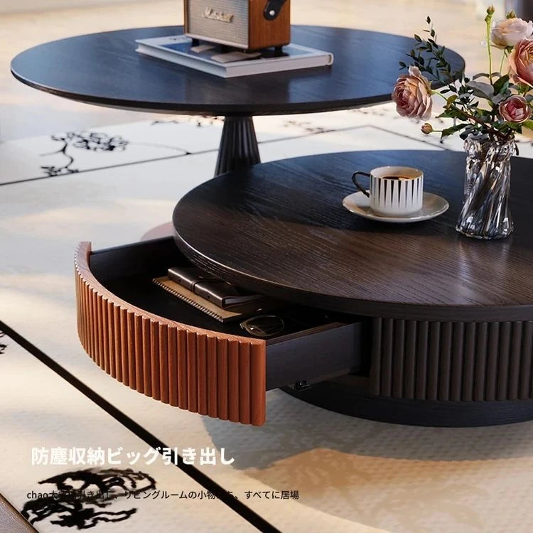 アッシュ材とステンレス製のスタイリッシュなセンターテーブル | モダンデザインでリビングを華やかに演出 fbgym-4751