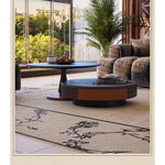 アッシュ材とステンレス製のスタイリッシュなセンターテーブル | モダンデザインでリビングを華やかに演出 fbgym-4751