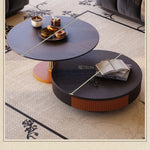 アッシュ材とステンレス製のスタイリッシュなセンターテーブル | モダンデザインでリビングを華やかに演出 fbgym-4751