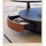 アッシュ材とステンレス製のスタイリッシュなセンターテーブル | モダンデザインでリビングを華やかに演出 fbgym-4751