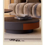 アッシュ材とステンレス製のスタイリッシュなセンターテーブル | モダンデザインでリビングを華やかに演出 fbgym-4751