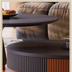 アッシュ材とステンレス製のスタイリッシュなセンターテーブル | モダンデザインでリビングを華やかに演出 fbgym-4751