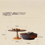 アッシュ材とステンレス製のスタイリッシュなセンターテーブル | モダンデザインでリビングを華やかに演出 fbgym-4751