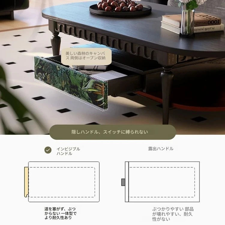 アッシュ材製センターテーブル|シンプルでエレガントなデザイン|リビングにぴったりなアイテム|幅60cm fbgym-4754