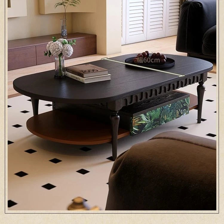 アッシュ材製センターテーブル|シンプルでエレガントなデザイン|リビングにぴったりなアイテム|幅60cm fbgym-4754