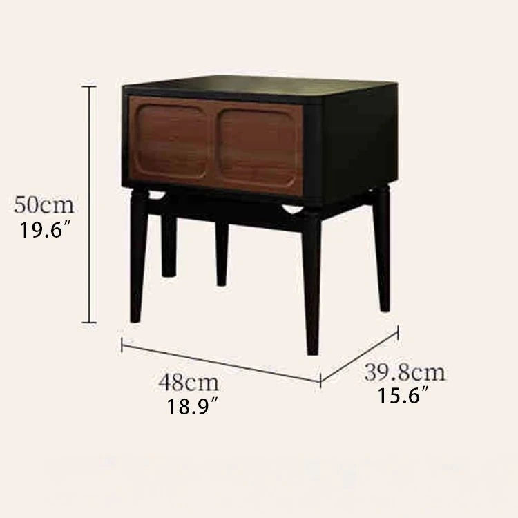 ナイトテーブル アッシュ材使用 シンプルでスタイリッシュなデザイン おしゃれなインテリアにぴったり fbgym-4756