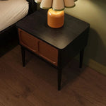 ナイトテーブル アッシュ材使用 シンプルでスタイリッシュなデザイン おしゃれなインテリアにぴったり fbgym-4756