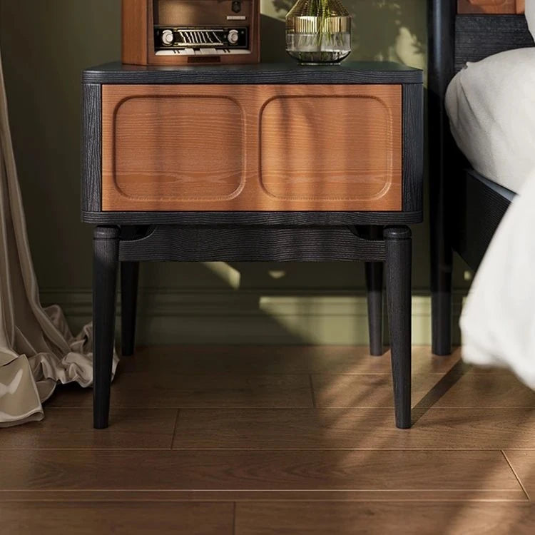 ナイトテーブル アッシュ材使用 シンプルでスタイリッシュなデザイン おしゃれなインテリアにぴったり fbgym-4756