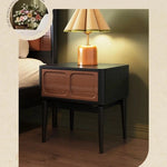 ナイトテーブル アッシュ材使用 シンプルでスタイリッシュなデザイン おしゃれなインテリアにぴったり fbgym-4756