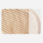 アッシュ材&ラタン使用チェア 高級感溢れる合成皮革座面2脚 fcp-1283