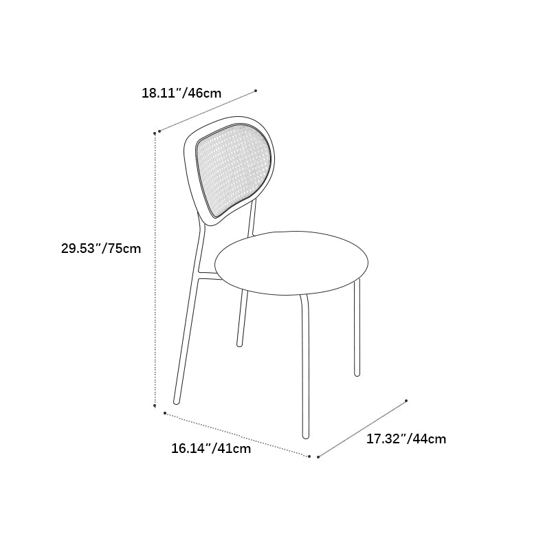 アッシュ材&ラタン使用チェア 高級感溢れる合成皮革座面2脚 fcp-1283