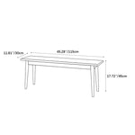 「おしゃれなデザイン!チェリー材と綿麻製の高品質スツール」 fcp-1286