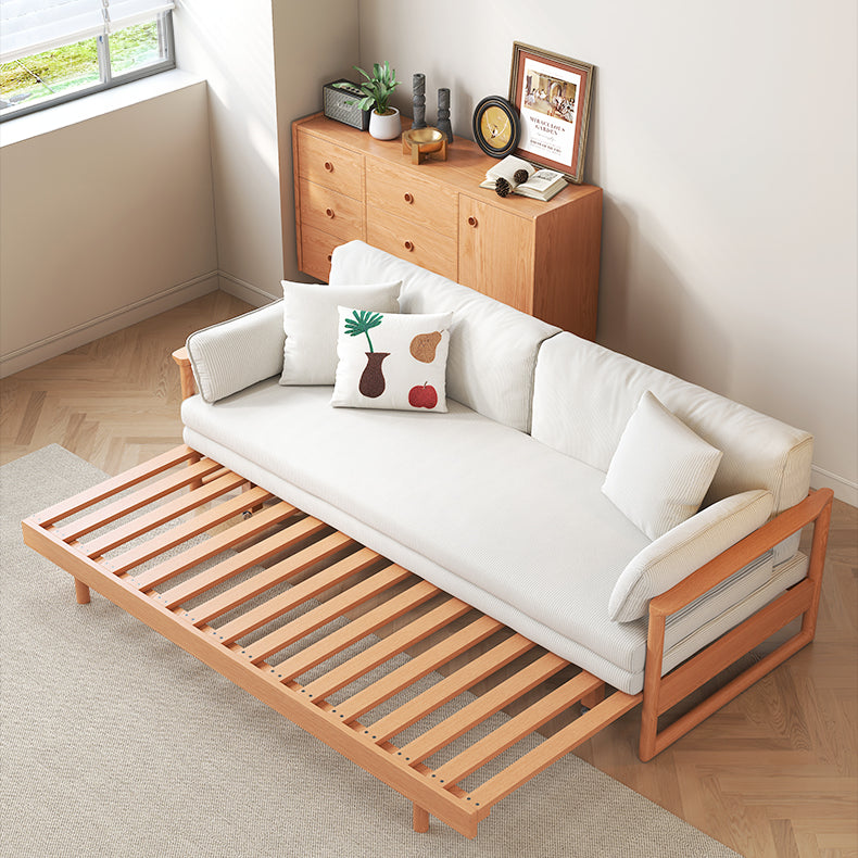 高級チェリー材&ケヤキ仕様コーデュロイソファー | エレガンスと快適を極めた一品 fcp-1289