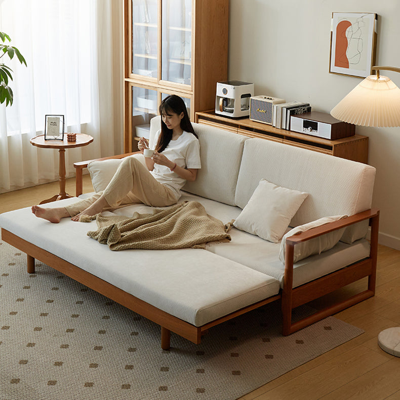 高級チェリー材&ケヤキ仕様コーデュロイソファー | エレガンスと快適を極めた一品 fcp-1289