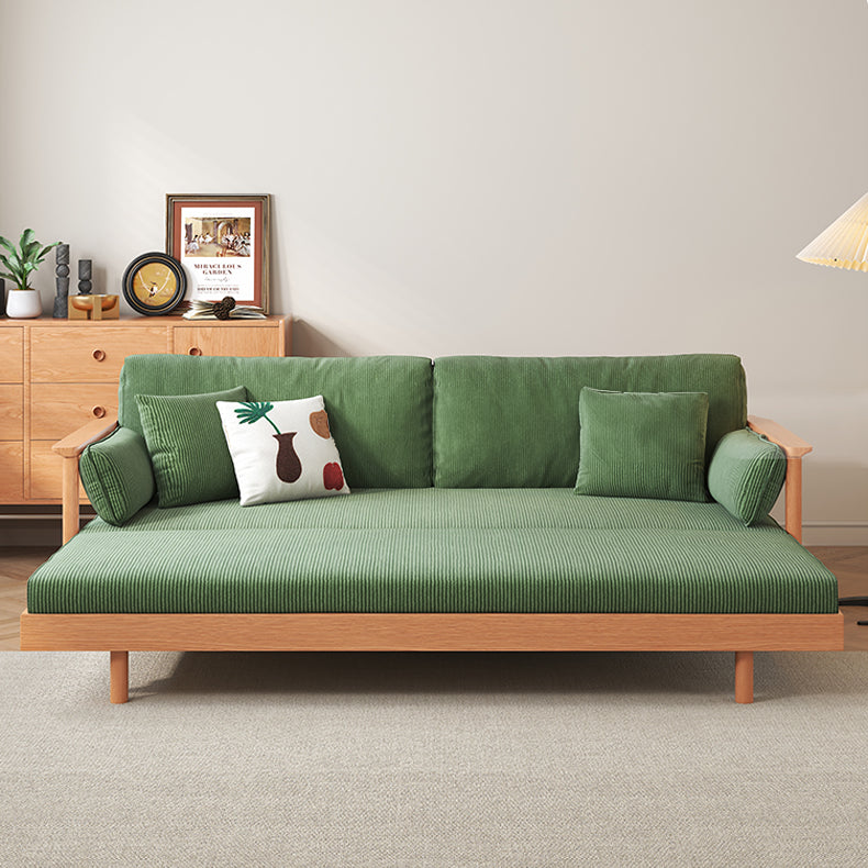 高級チェリー材&ケヤキ仕様コーデュロイソファー | エレガンスと快適を極めた一品 fcp-1289