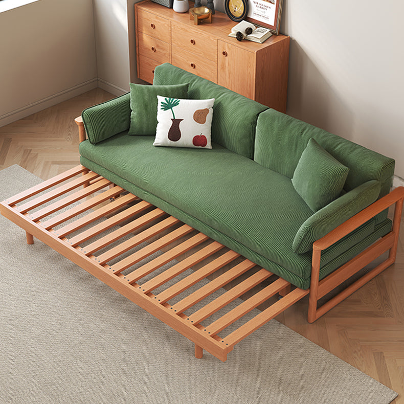 高級チェリー材&ケヤキ仕様コーデュロイソファー | エレガンスと快適を極めた一品 fcp-1289