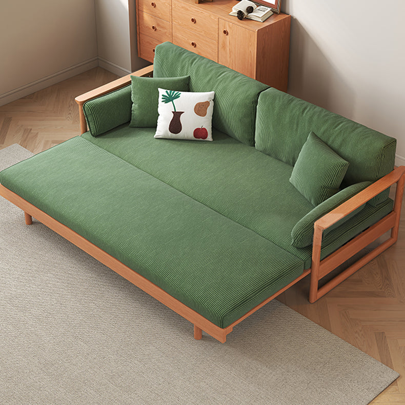 高級チェリー材&ケヤキ仕様コーデュロイソファー | エレガンスと快適を極めた一品 fcp-1289