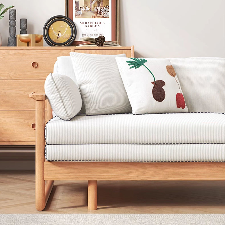 高級チェリー材&ケヤキ仕様コーデュロイソファー | エレガンスと快適を極めた一品 fcp-1289