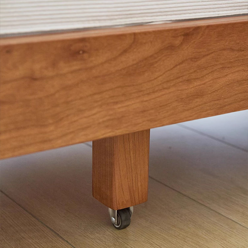 高級チェリー材&ケヤキ仕様コーデュロイソファー | エレガンスと快適を極めた一品 fcp-1289