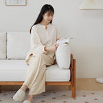 【至高の快適さ】高級チェリー材&Aアッシュ材使用!シリコンフィル&コーデュロイ贅沢ソファー fcp-1295