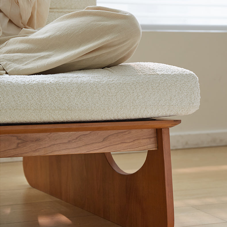 【高級ソファー】チェリー材使用、ダウン&シリコンフィル詰め、極上のシープボア仕上げ fcp-1305