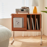 高級キャビネット|チェリー材とステンレスの美リシックデザイン fcp-1314