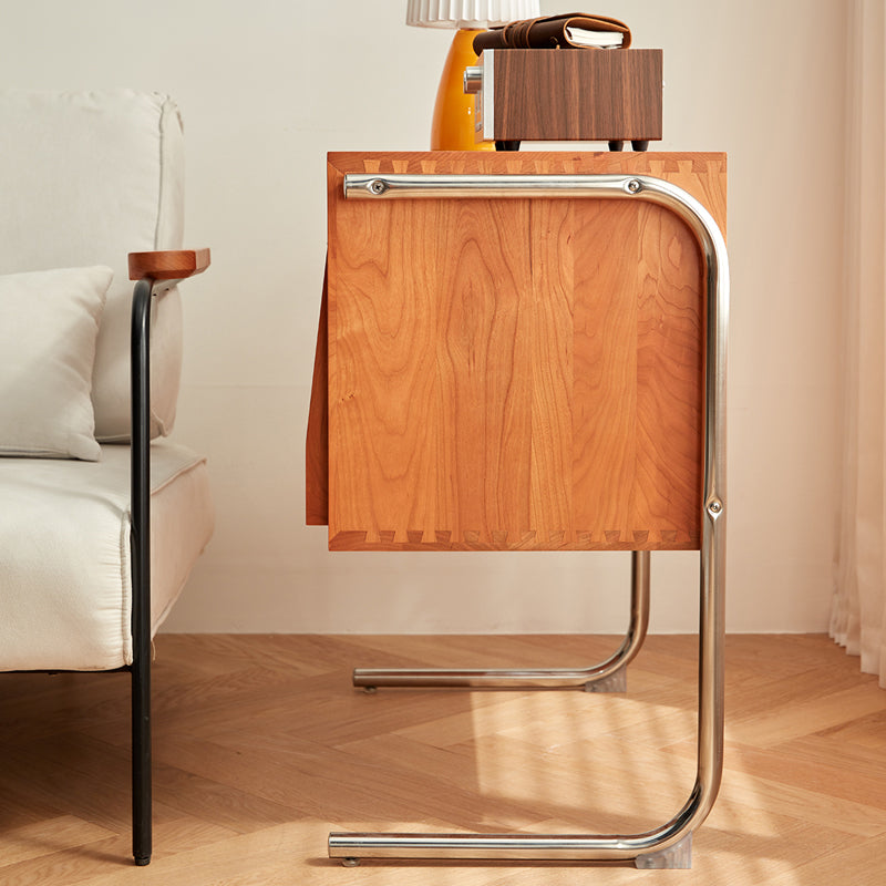 高級キャビネット|チェリー材とステンレスの美リシックデザイン fcp-1314