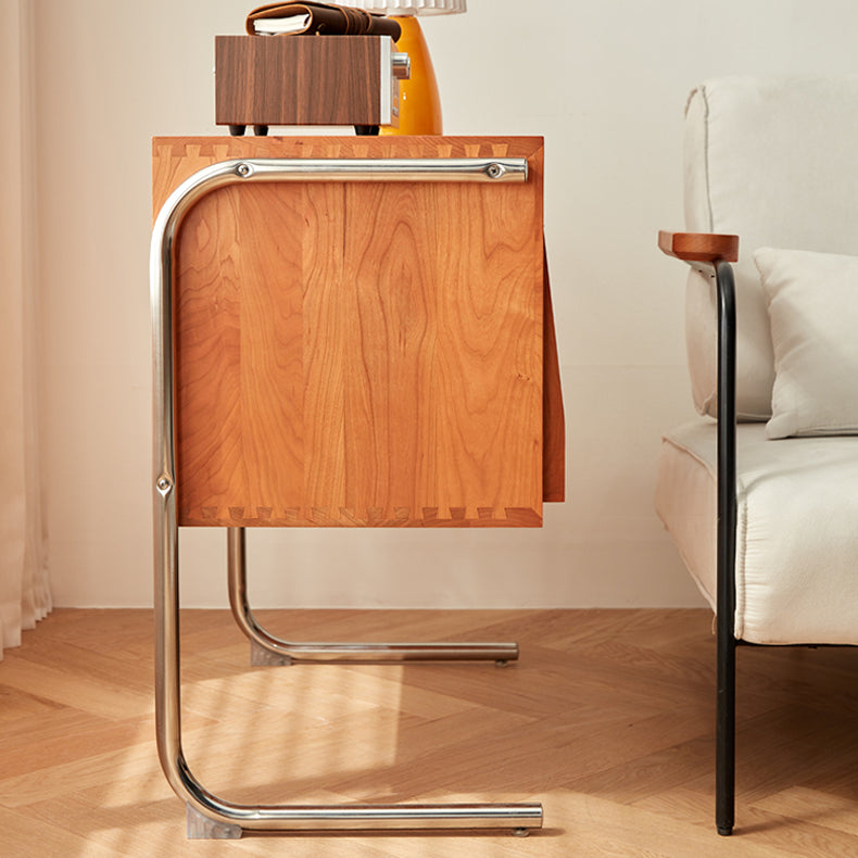 高級キャビネット|チェリー材とステンレスの美リシックデザイン fcp-1314