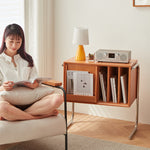 高級キャビネット|チェリー材とステンレスの美リシックデザイン fcp-1314