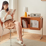 高級キャビネット|チェリー材とステンレスの美リシックデザイン fcp-1314