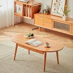 チェリー材&銅 センターテーブル 高級感溢れるデザイン fcp-1316