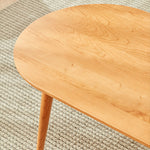 チェリー材&銅 センターテーブル 高級感溢れるデザイン fcp-1316